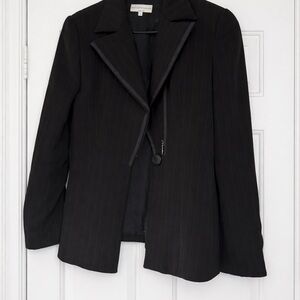 Emporio Armani Black Pinstripe Blazer